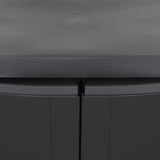 NNEVL Outdoor Storage Cabinet Black 97x37x85 cm PP