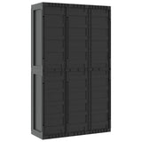 NNEVL Outdoor Storage Cabinet Black 97x37x165 cm PP
