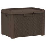 NNEVL Garden Storage Box Brown 125 L PP