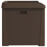 NNEVL Garden Storage Box Brown 125 L PP