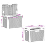 NNEVL Garden Storage Box Brown 125 L PP