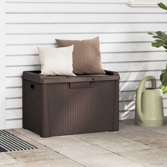 NNEVL Garden Storage Box Brown 125 L PP