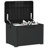 NNEVL Garden Storage Box with Seat Cushion Anthracite 125 L PP