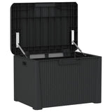 NNEVL Garden Storage Box with Seat Cushion Anthracite 125 L PP