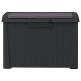 NNEVL Garden Storage Box with Seat Cushion Anthracite 125 L PP