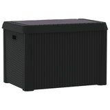 NNEVL Garden Storage Box with Seat Cushion Anthracite 125 L PP