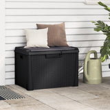 NNEVL Garden Storage Box with Seat Cushion Anthracite 125 L PP