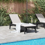NNEVL Sun Lounger Anthracite 186x60x29 cm PP