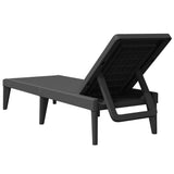 NNEVL Sun Lounger Anthracite 186x60x29 cm PP