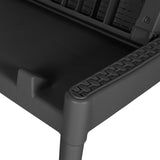 NNEVL Sun Lounger Anthracite 186x60x29 cm PP