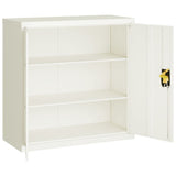 NNEVL File Cabinet White 90x40x90 cm Steel