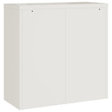 NNEVL File Cabinet White 90x40x90 cm Steel