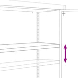 NNEVL File Cabinet White 90x40x90 cm Steel