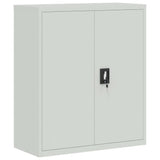NNEVL File Cabinet Light Grey 90x40x105 cm Steel