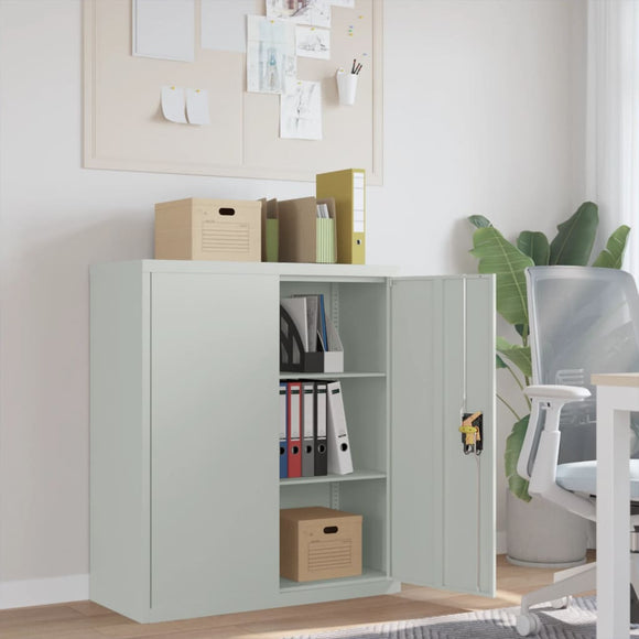 NNEVL File Cabinet Light Grey 90x40x105 cm Steel