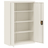 NNEVL File Cabinet White 90x40x140 cm Steel