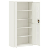 NNEVL File Cabinet White 90x40x180 cm Steel