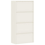 NNEVL File Cabinet White 90x40x180 cm Steel