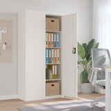 NNEVL File Cabinet White 90x40x180 cm Steel