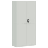 NNEVL File Cabinet Light Grey 90x40x180 cm Steel