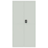 NNEVL File Cabinet Light Grey 90x40x180 cm Steel
