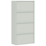NNEVL File Cabinet Light Grey 90x40x180 cm Steel