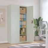 NNEVL File Cabinet Light Grey 90x40x180 cm Steel