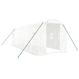 NNEVL Greenhouse with Steel Frame White 12 m² 6x2x2 m