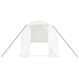 NNEVL Greenhouse with Steel Frame White 12 m² 6x2x2 m