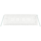 NNEVL Greenhouse with Steel Frame White 12 m² 6x2x2 m