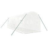 NNEVL Greenhouse with Steel Frame White 12 m² 6x2x2 m