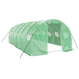 NNEVL Greenhouse with Steel Frame Green 18 m² 6x3x2 m