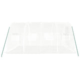 NNEVL Greenhouse with Steel Frame White 12 m² 4x3x2 m