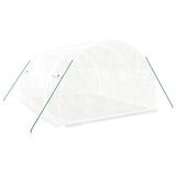 NNEVL Greenhouse with Steel Frame White 12 m² 4x3x2 m