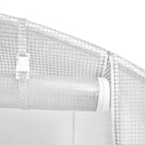 NNEVL Greenhouse with Steel Frame White 12 m² 4x3x2 m