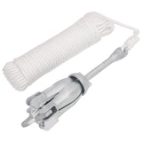 NNEVL Folding Anchor with Rope Silver 4 kg Malleable Iron