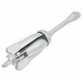 NNEVL Folding Anchor with Rope Silver 4 kg Malleable Iron