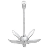 NNEVL Folding Anchor with Rope Silver 4 kg Malleable Iron