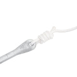 NNEVL Folding Anchor with Rope Silver 4 kg Malleable Iron