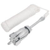 NNEVL Folding Anchor with Rope Silver 6 kg Malleable Iron