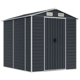 NNEVL Garden Shed Anthracite 191x215x198 cm Galvanised Steel