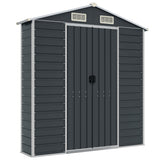 NNEVL Garden Shed Anthracite 191x215x198 cm Galvanised Steel