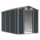 NNEVL Garden Shed Anthracite 191x300x198 cm Galvanised Steel