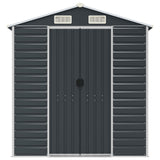 NNEVL Garden Shed Anthracite 191x300x198 cm Galvanised Steel