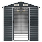 NNEVL Garden Shed Anthracite 191x300x198 cm Galvanised Steel