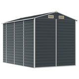 NNEVL Garden Shed Anthracite 191x300x198 cm Galvanised Steel