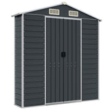 NNEVL Garden Shed Anthracite 191x300x198 cm Galvanised Steel