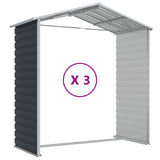 NNEVL Garden Shed Anthracite 191x300x198 cm Galvanised Steel