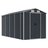 NNEVL Garden Shed Anthracite 191x385x198 cm Galvanised Steel