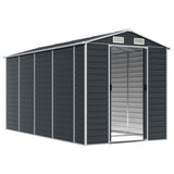 NNEVL Garden Shed Anthracite 191x385x198 cm Galvanised Steel